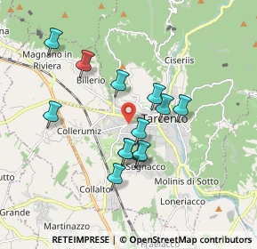 Mappa Via della Stazione, 33017 Tarcento UD, Italia (1.50077)