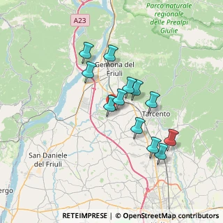 Mappa Via Beorcjte, 33030 Buja UD, Italia (5.89667)