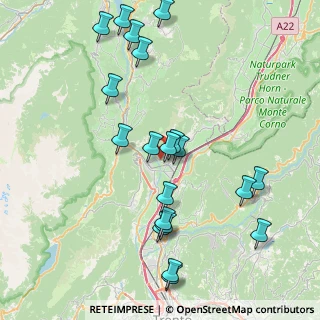 Mappa Via del Castello, 38016 Mezzocorona TN, Italia (8.714)