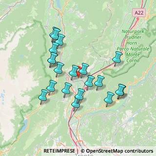 Mappa Via del Castello, 38016 Mezzocorona TN, Italia (6.722)