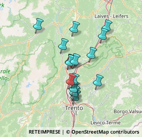 Mappa Via del Castello, 38016 Mezzocorona TN, Italia (11.21313)