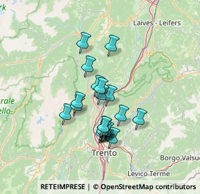 Mappa Via del Castello, 38016 Mezzocorona TN, Italia (10.7165)