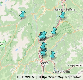 Mappa Via del Castello, 38016 Mezzocorona TN, Italia (9.54167)