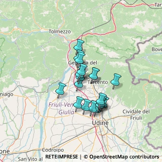 Mappa Via Monsignor Zanin, 33030 Buja UD, Italia (10.0105)