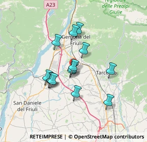 Mappa Via Monsignor Zanin, 33030 Buja UD, Italia (5.43643)