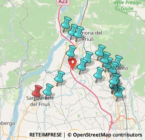 Mappa Via Provinciale Osovana, 33030 Artegna UD, Italia (7.083)