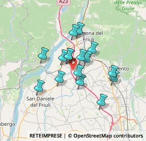 Mappa Via Provinciale Osovana, 33030 Artegna UD, Italia (5.14875)
