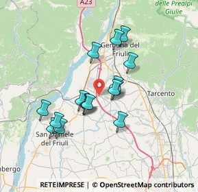 Mappa Via Provinciale Osovana, 33030 Artegna UD, Italia (5.805)