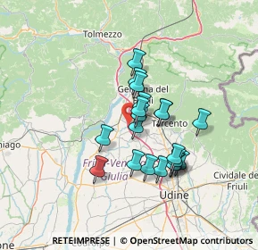 Mappa Via Provinciale Osovana, 33030 Artegna UD, Italia (10.5765)