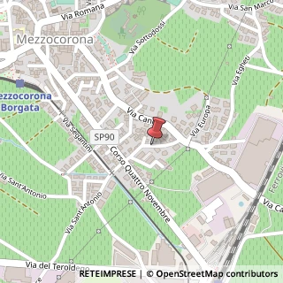 Mappa Via Rovereto, 9, 38016 Mezzocorona, Trento (Trentino-Alto Adige)