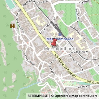 Mappa Via A. Degasperi, 47, 38017 Mezzolombardo, Trento (Trentino-Alto Adige)