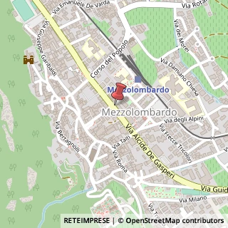 Mappa Via A. Degasperi, 39, 38017 Mezzolombardo, Trento (Trentino-Alto Adige)