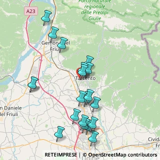 Mappa Via Giovanni Pascoli, 33017 Tarcento UD, Italia (8.2015)