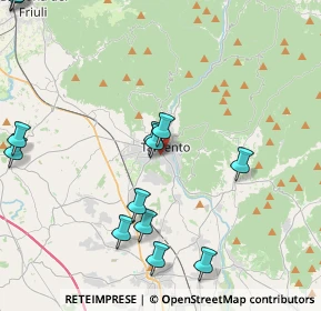 Mappa Via Pasubio, 33017 Tarcento UD, Italia (4.92692)