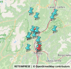 Mappa Via Damiano Chiesa, 38017 Mezzolombardo TN, Italia (11.94933)