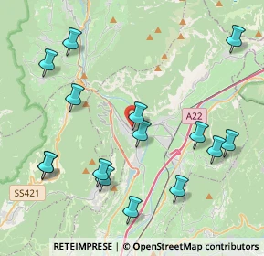 Mappa Via Damiano Chiesa, 38017 Mezzolombardo TN, Italia (4.61133)