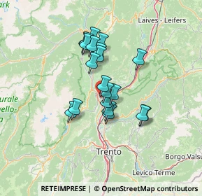 Mappa Piazza Pio XII, 38017 Mezzolombardo TN, Italia (10.1595)