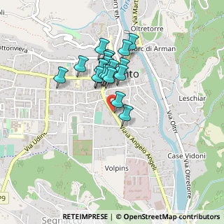 Mappa Via Angelo Angeli, 33017 Tarcento UD, Italia (0.333)