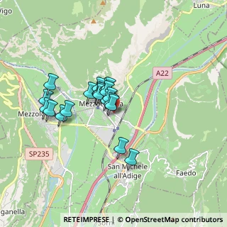 Mappa Via Canè, 38016 Mezzocorona TN, Italia (1.2615)
