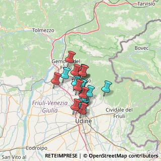 Mappa Via Marinelli, 33017 Tarcento UD, Italia (8.8975)