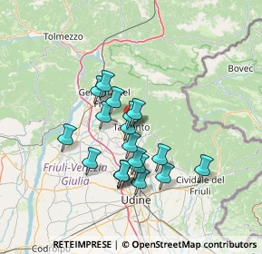 Mappa Piazza Libertà, 33017 Tarcento UD, Italia (11.12316)