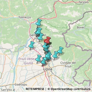 Mappa Via Monte Nero, 33017 Tarcento UD, Italia (9.077)