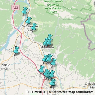 Mappa Via Monte Nero, 33017 Tarcento UD, Italia (8.5565)