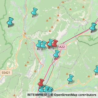Mappa Via Battisti, 38016 Mezzocorona TN, Italia (6.2605)