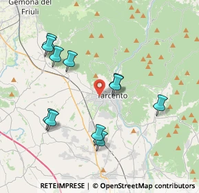 Mappa Via G. Baldissera, 33017 Tarcento UD, Italia (3.82545)
