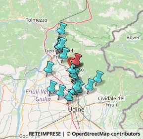 Mappa Via G. Baldissera, 33017 Tarcento UD, Italia (9)