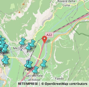 Mappa A22, 38010 Faedo TN, Italia (3.23842)