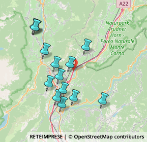 Mappa A22, 38010 Faedo TN, Italia (7.28429)