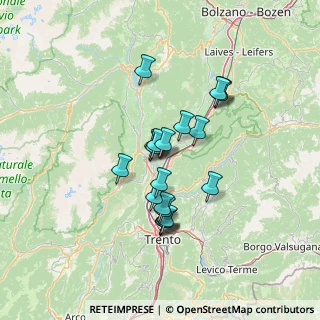 Mappa P.za Chiesa, 38016 Mezzocorona TN, Italia (10.941)