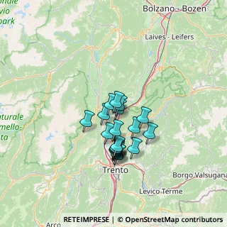 Mappa P.za Chiesa, 38016 Mezzocorona TN, Italia (10.0275)