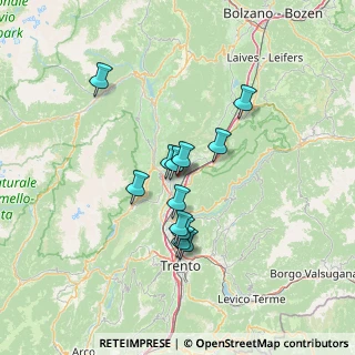 Mappa P.za Chiesa, 38016 Mezzocorona TN, Italia (10.485)