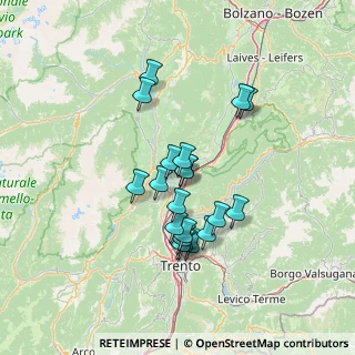 Mappa P.za Chiesa, 38016 Mezzocorona TN, Italia (11.369)
