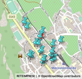 Mappa Via Emanuele de Varda, 38017 Mezzolombardo TN, Italia (0.213)