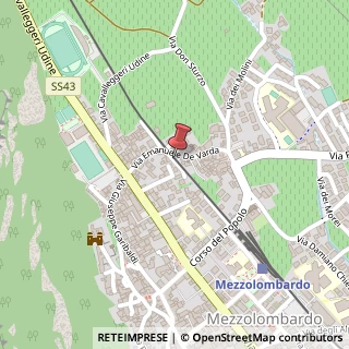 Mappa Via Emanuele de Varda, 45, 38017 Mezzolombardo, Trento (Trentino-Alto Adige)