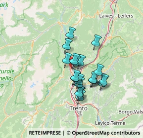 Mappa Vicolo Travaion, 38017 Mezzolombardo TN, Italia (9.5875)