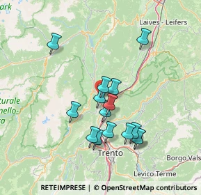 Mappa Vicolo Travaion, 38017 Mezzolombardo TN, Italia (12.58733)