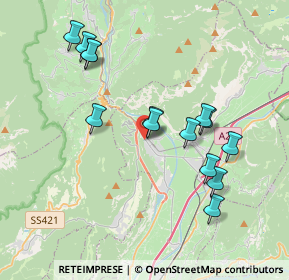 Mappa Vicolo Travaion, 38017 Mezzolombardo TN, Italia (3.65357)