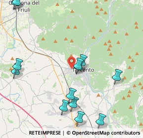 Mappa Via Ognissanti, 33017 Tarcento UD, Italia (4.92)