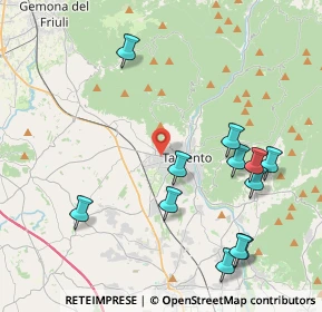 Mappa Via Ognissanti, 33017 Tarcento UD, Italia (4.58083)