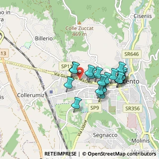 Mappa Via Ognissanti, 33017 Tarcento UD, Italia (0.7205)