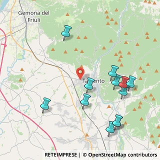 Mappa Via Giuseppe Mazzini, 33017 Tarcento UD, Italia (4.65417)