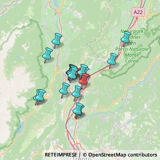Mappa Via San Giovanni Bosco, 38016 Mezzocorona TN, Italia (5.40111)