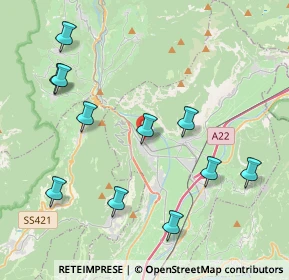 Mappa Via Fabio Filzi, 38017 Mezzolombardo TN, Italia (4.45818)