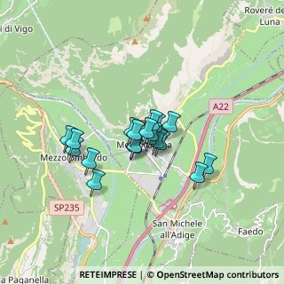 Mappa Via Cavalleggeri, 38016 Mezzocorona TN, Italia (1.07474)