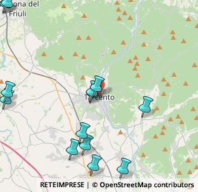 Mappa Piazza Frangipane, 33017 Tarcento UD, Italia (5.19077)