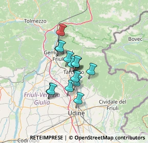 Mappa Via Alfonso Morgante, 33017 Tarcento UD, Italia (8.41143)